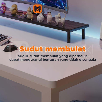 Pekanbaru Homedoki Meja Gaming / L Shaped Meja / Meja Komputer Serat Karbon / Meja Laptop / Meja Komputer Minimalis / Meja Kantor /  Meja Kantor Serbaguna / Meja Kerja / Meja Belajar