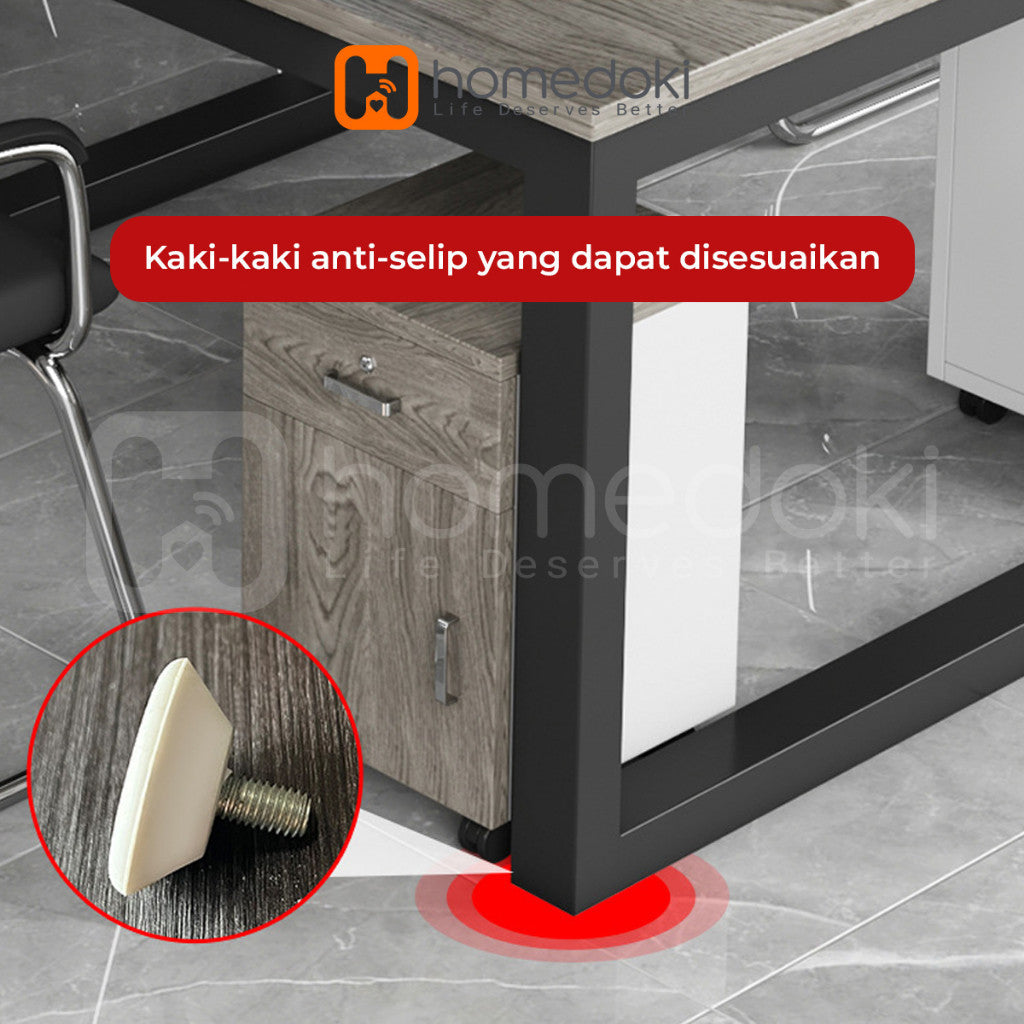 Pekanbaru Homedoki Meja /Meja Kantor / Computer Desk /Meja Kantor / Meja Kayu Minimalis / Meja Kerja