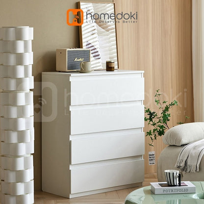 Pekanbaru Homedoki Lemari Laci / Lemari Baju Minimalis / Lemari Serbaguna / Lemari Susun Kayu / Lemari Putih Minimalis
