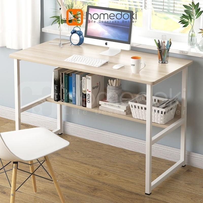 Pekanbaru Homedoki Meja Belajar Minimalis/  Meja Gaming / Meja Komputer / Meja Kantor / Meja Rias Panjang / Meja Kamar Tidur Sederhana