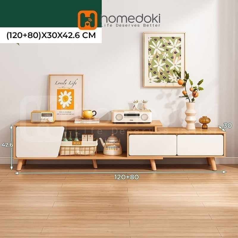 Pekanbaru Homedoki  Meja Tv / Rak Tv / Meja Tv Minimalis Modern / Lemari Tv / Meja Tv Kayu Murah