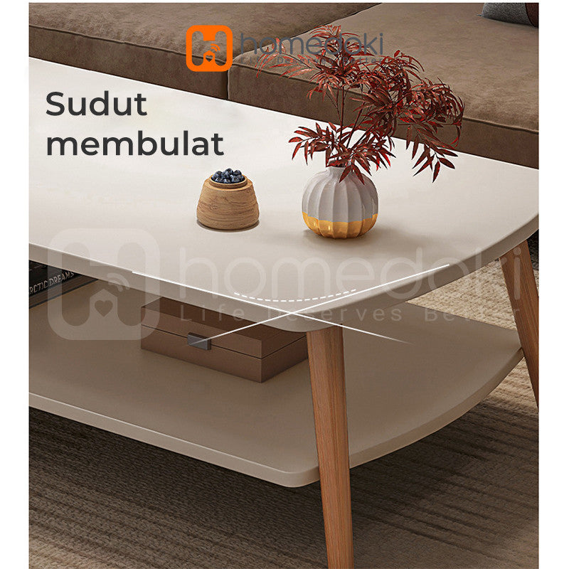 Pekanbaru Homedoki Meja Tamu / Coffee Table / Meja Kopi / Meja Coffee Minimalis / Meja Tamu Minimalis Modern / Meja Minimalis