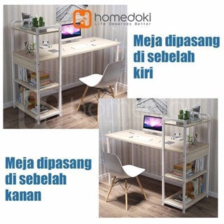 Pekanbaru Homedoki Meja Belajar Minimalis/Meja Komputer Minimalis/Meja Gaming Minimalis/Meja Belajar Anak/Meja Belajar Aesthetic