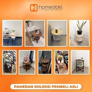 Pekanbaru Homedoki Meja Tamu/Meja Kopi/Meja Sudut/Meja Cafe/Coffe Table/Meja Minimalis/Meja Teras