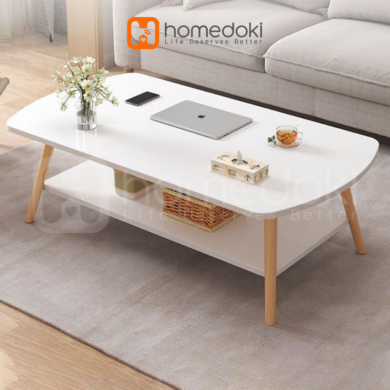 Pekanbaru Homedoki Meja Tamu Minimalis / Meja Kopi / Coffee Table / Meja Kayu / Meja Makan