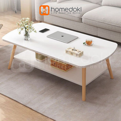 Pekanbaru Homedoki Meja Tamu Minimalis / Meja Kopi / Coffee Table / Meja Kayu / Meja Makan