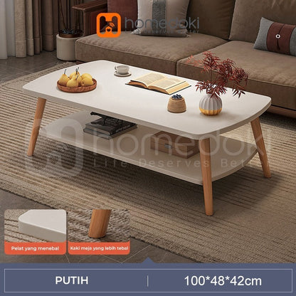 Pekanbaru Homedoki Meja Tamu / Coffee Table / Meja Kopi / Meja Coffee Minimalis / Meja Tamu Minimalis Modern / Meja Minimalis