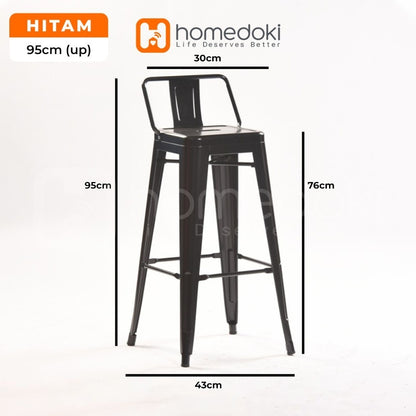 Pekanbaru Homedoki Kursi Besi Cafe/Kursi Besi Bar/Kursi Cafe/Kursi Cafe Industrial/Kursi Besi