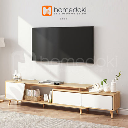 Pekanbaru Homedoki  Meja Tv / Rak Tv / Meja Tv Minimalis Modern / Lemari Tv / Meja Tv Kayu Murah