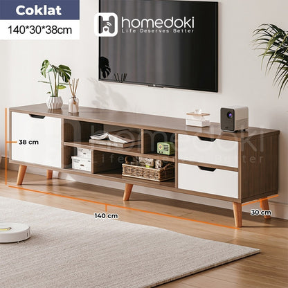 Pekanbaru Homedoki  Meja Tv Kayu Tv Serbaguna Minimalis Jumbo Meja Tv Minimalis Tv Meja Tv Rak Tv Minimalis Bufet Tv Minimalis Kayu Modern Murah