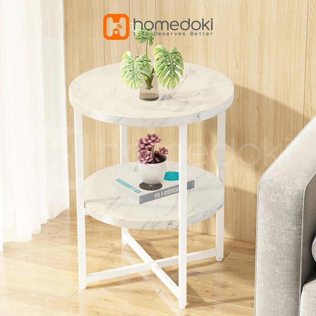 Pekanbaru Homedoki Meja Tamu/Meja Kopi/Meja Sudut/Meja Cafe/Coffe Table/Meja Minimalis/Meja Teras