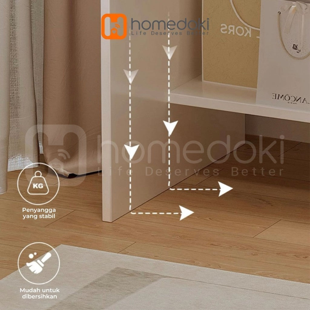 Pekanbaru Homedoki Meja Rias Minimalis/Meja Rias Led/Meja Rias Lampu/Meja Rias Aesthetic/Meja Rias Sliding/Meja Make Up