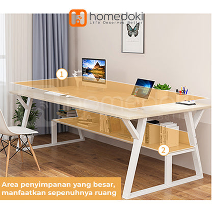 Pekanbaru Homedoki Meja Belajar / Meja Komputer / Meja Kerja / Meja Belajar Minimalis Kayu / Meja Kerja Murah / Meja Belajar Anak