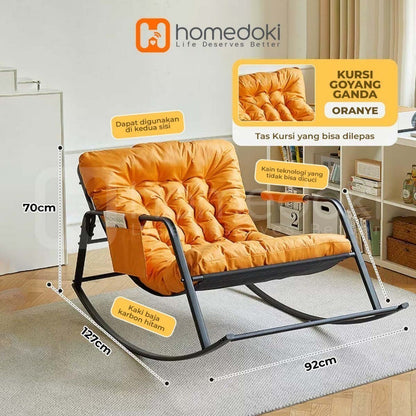 Pekanbaru Homedoki Sofa Santai Kursi / Goyang Santai Kursi / Sofa Malas / Kursi Tidur Sofa / Kursi Sofa Multifungsi / Malas Kursi / Kursi Goyang / Kursi Ruang Tamu / Kursi Tidur Sofa