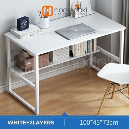 Pekanbaru Homedoki Meja Belajar Minimalis/  Meja Gaming / Meja Komputer / Meja Kantor / Meja Rias Panjang / Meja Kamar Tidur Sederhana