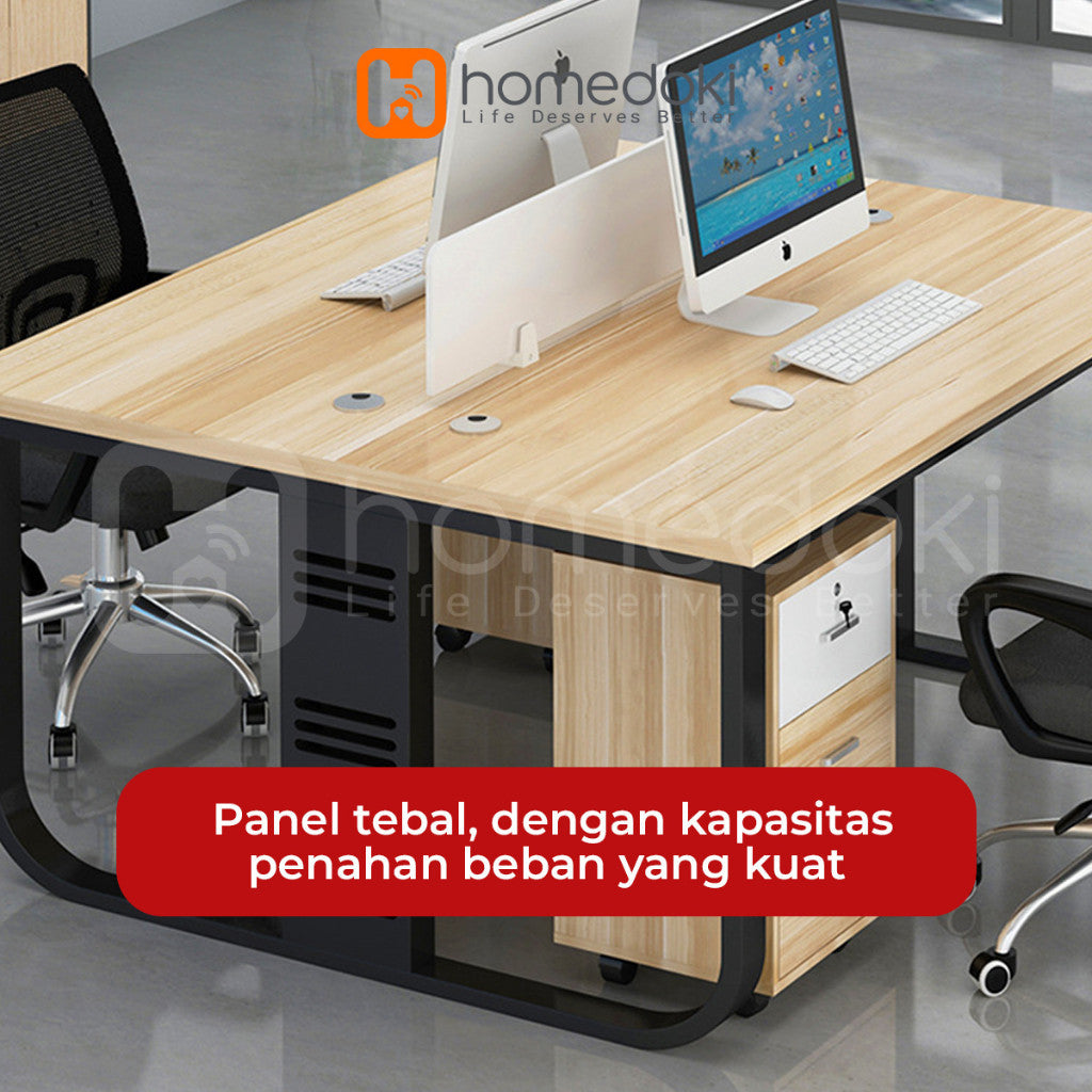 Pekanbaru Homedoki Meja /Meja Kantor / Computer Desk /Meja Kantor / Meja Kayu Minimalis / Meja Kerja