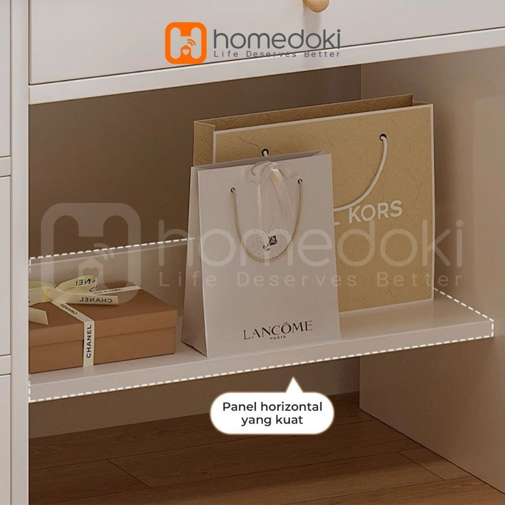 Pekanbaru Homedoki Meja Rias Minimalis/Meja Rias Led/Meja Rias Lampu/Meja Rias Aesthetic/Meja Rias Sliding/Meja Make Up