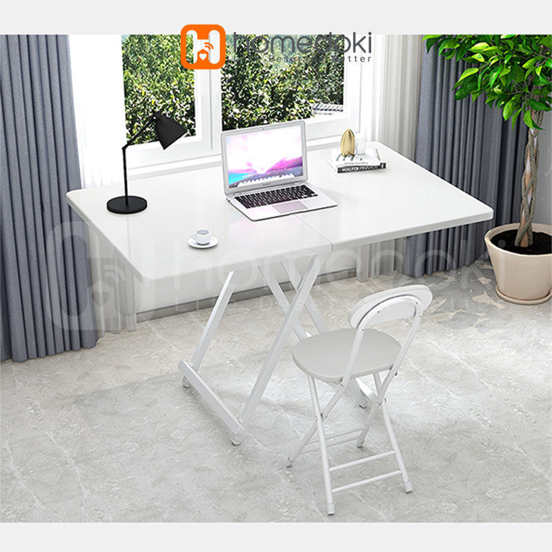 Pekanbaru Homedoki Meja Lipat Minimalis/  Meja Lipat Kayu / Meja Makan Portable / Meja Makan Lipat / Meja Lipat Portable