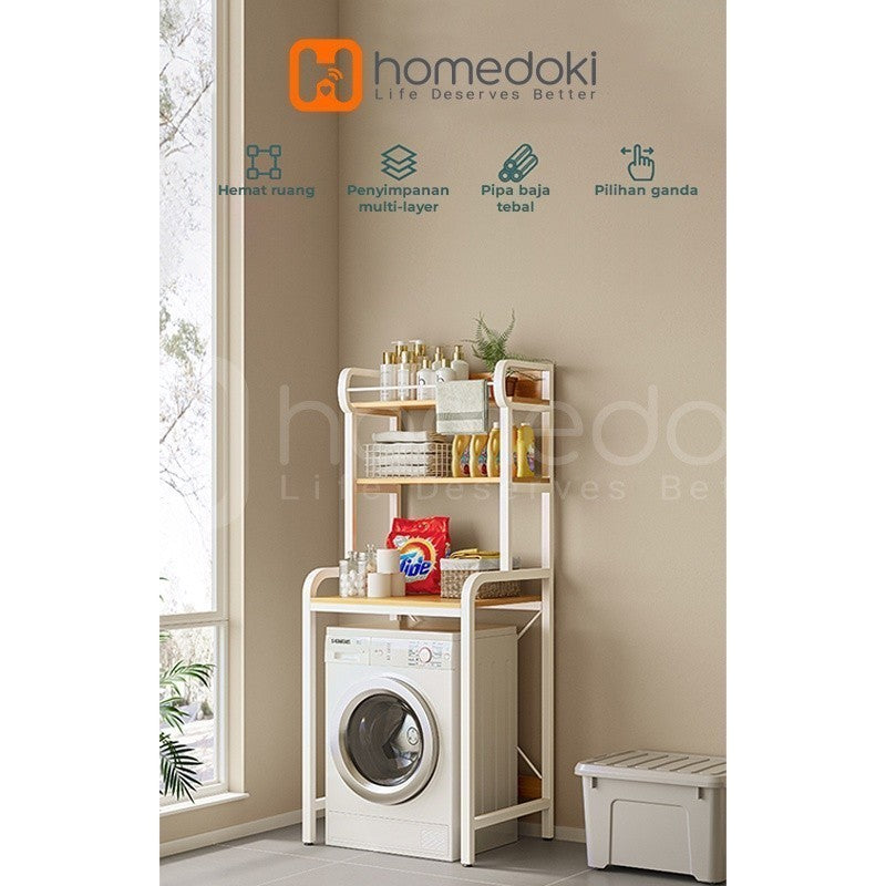 Pekanbaru Homedoki Rak Serbaguna /Rak Laundry / Rak Mesin Cuci / Rak Penyimpanan Serbaguna