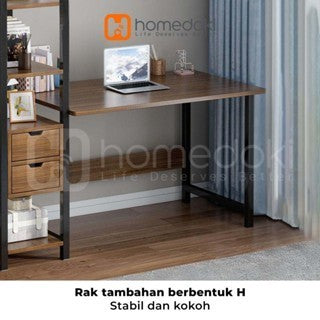 Pekanbaru Homedoki Meja Komputer Minimalis/Meja Belajar/Meja Kerja/ Meja Gaming/Meja Kantor