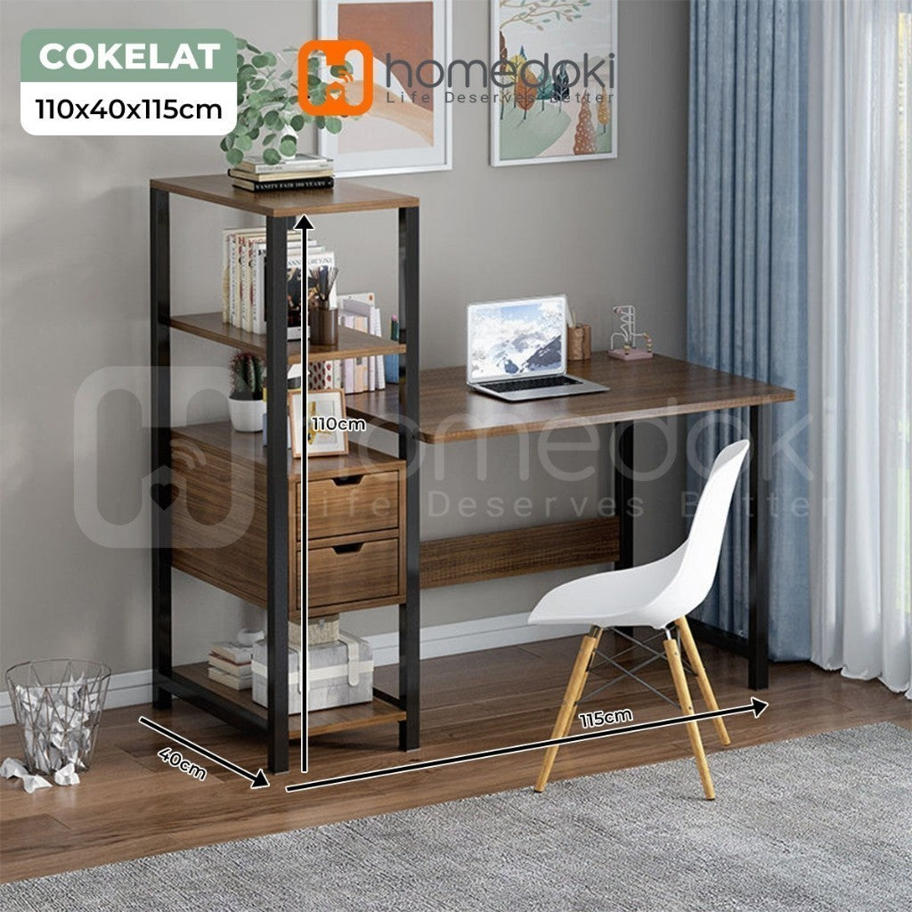 Pekanbaru Homedoki Meja Belajar Minimalis/Meja Komputer Minimalis/Meja Gaming Minimalis/Meja Belajar Anak/Meja Belajar Aesthetic