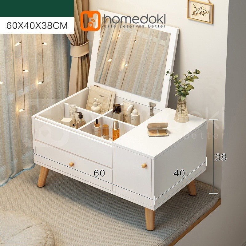 Pekanbaru Homedoki Meja Rias/Meja Rias Minimalis/Meja Rias Led/Meja Rias Lampu/Meja Rias Aesthetic/Meja Rias Sliding