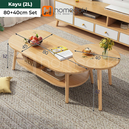 Pekanbaru Homedoki Meja Tamu / Coffee Table / Meja Kopi / Meja Coffee Minimalis / Meja Tamu Minimalis Modern / Meja Minimalis