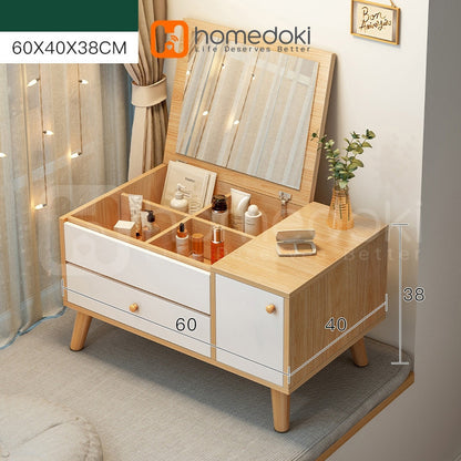 Pekanbaru Homedoki Meja Rias/Meja Rias Minimalis/Meja Rias Led/Meja Rias Lampu/Meja Rias Aesthetic/Meja Rias Sliding