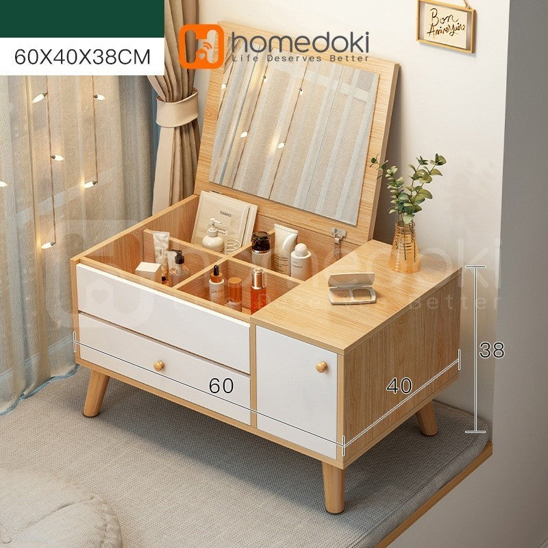 Pekanbaru Homedoki Meja Rias/Meja Rias Minimalis/Meja Rias Led/Meja Rias Lampu/Meja Rias Aesthetic/Meja Rias Sliding