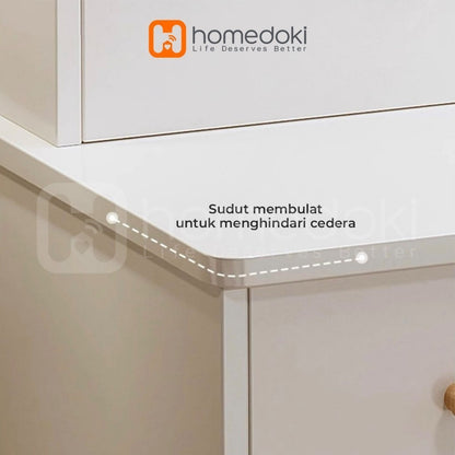 Pekanbaru Homedoki Meja Rias Minimalis/Meja Rias Led/Meja Rias Lampu/Meja Rias Aesthetic/Meja Rias Sliding/Meja Make Up