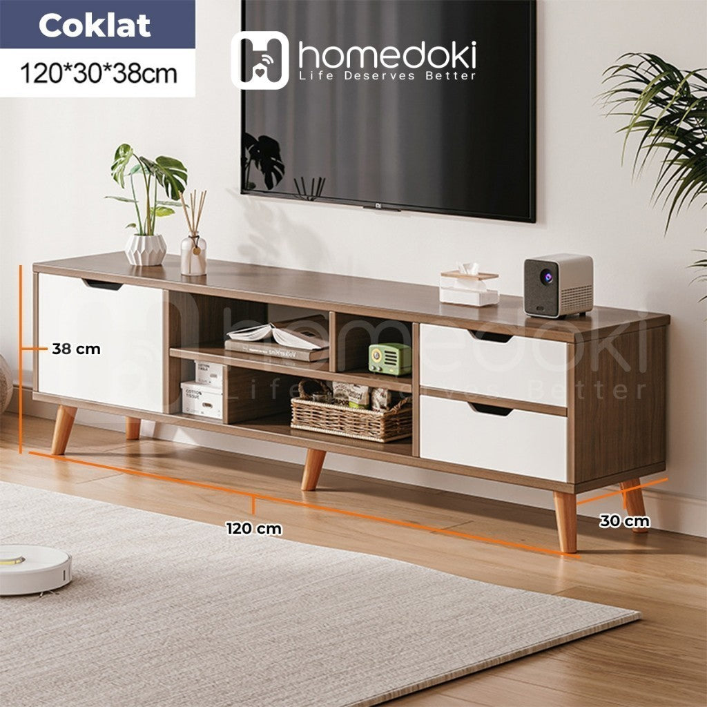 Pekanbaru Homedoki  Meja Tv Kayu Tv Serbaguna Minimalis Jumbo Meja Tv Minimalis Tv Meja Tv Rak Tv Minimalis Bufet Tv Minimalis Kayu Modern Murah