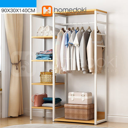 Pekanbaru Homedoki Rak Baju Gantung / Stand Hanger / Rak Baju / Rak Pakaian / Rak Gantung Baju Kayu