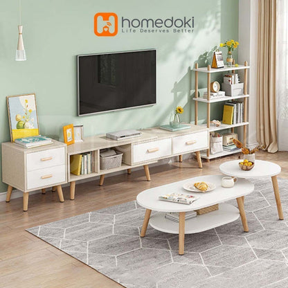 Pekanbaru Homedoki Meja Tamu Minimalis / Meja Kopi / Coffee Table / Meja Kayu / Meja Makan