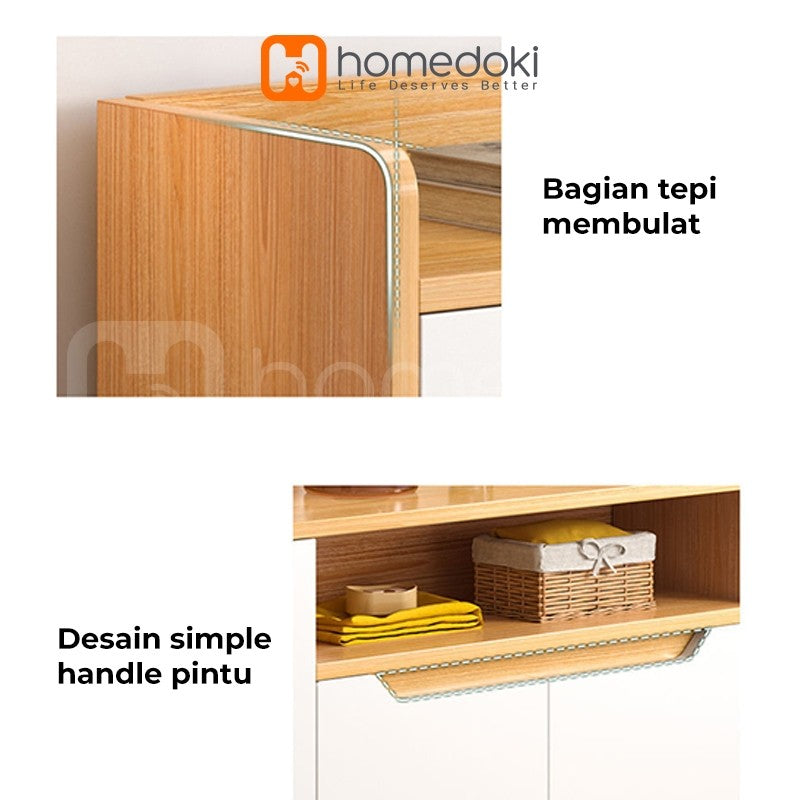 Pekanbaru Homedoki Lemari Dapur Minimalis / Kabinet Dapur / Rak Serbaguna / Lemari Piring / Lemari Multifungsi
