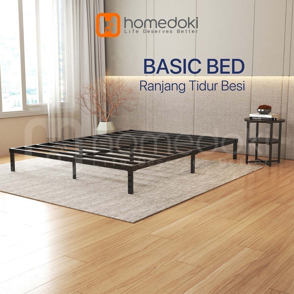 Pekanbaru Homedoki Basicbed / Dipan Tempat Tidur / Yelena Ranjang Tidur / Divan Dipan Tempat Tidur / Kai Ranjang Besi Industrial Bed In A Box