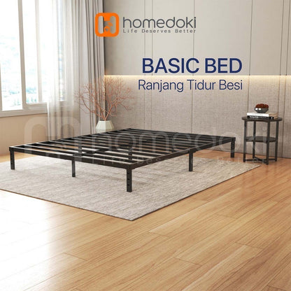 Pekanbaru Homedoki Basicbed / Dipan Tempat Tidur / Yelena Ranjang Tidur / Divan Dipan Tempat Tidur / Kai Ranjang Besi Industrial Bed In A Box