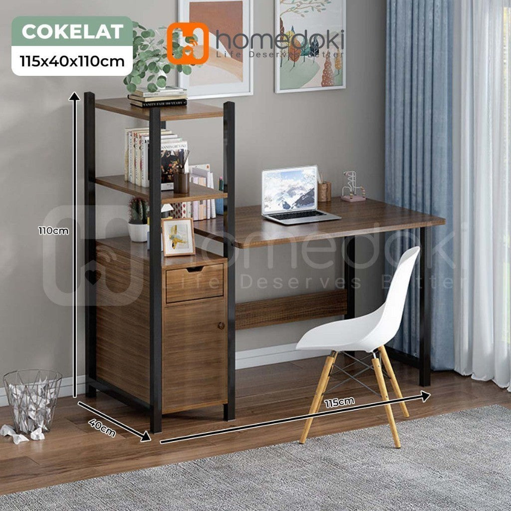Pekanbaru Homedoki Meja Komputer Minimalis/Meja Belajar/Meja Kerja/ Meja Gaming/Meja Kantor