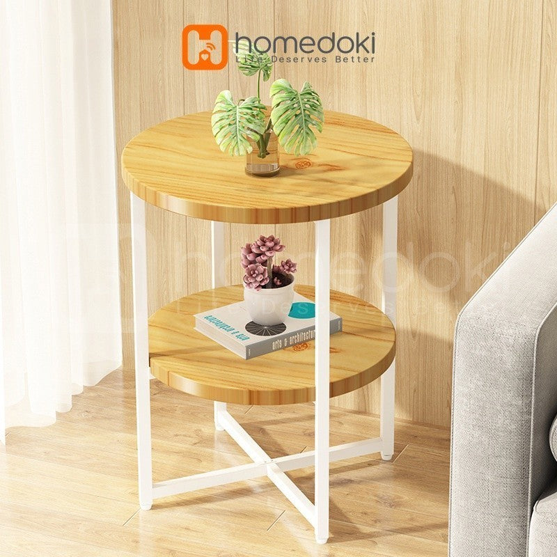 Pekanbaru Homedoki Meja Tamu/Meja Kopi/Meja Sudut/Meja Cafe/Coffe Table/Meja Minimalis/Meja Teras
