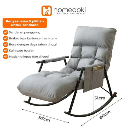 Pekanbaru Homedoki Sofa Santai Kursi / Goyang Santai Kursi / Sofa Malas / Kursi Tidur Sofa / Kursi Sofa Multifungsi / Malas Kursi / Kursi Goyang / Kursi Ruang Tamu / Kursi Tidur Sofa