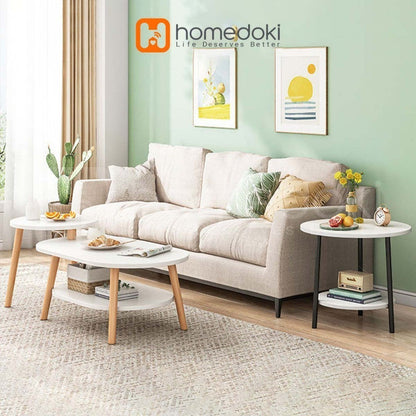 Pekanbaru Homedoki Meja Tamu Minimalis / Meja Kopi / Coffee Table / Meja Kayu / Meja Makan