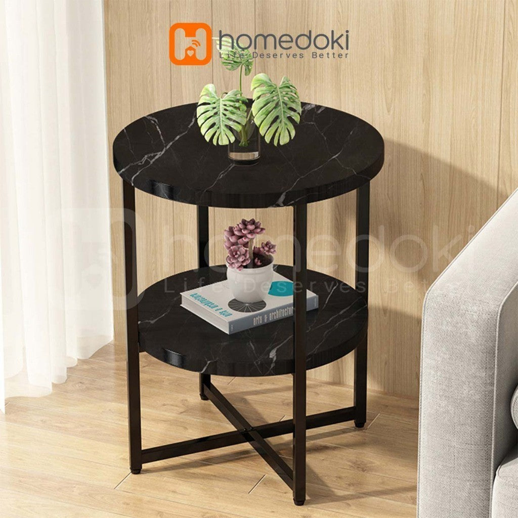 Pekanbaru Homedoki Meja Tamu/Meja Kopi/Meja Sudut/Meja Cafe/Coffe Table/Meja Minimalis/Meja Teras