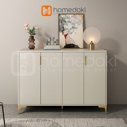 Pekanbaru Homedoki Rak Sepatu / Lemari Sepatu Kayu /  Lemari Kabinet Kayu Minimalis / Rak Sepatu Putih / Shoes Cabinet