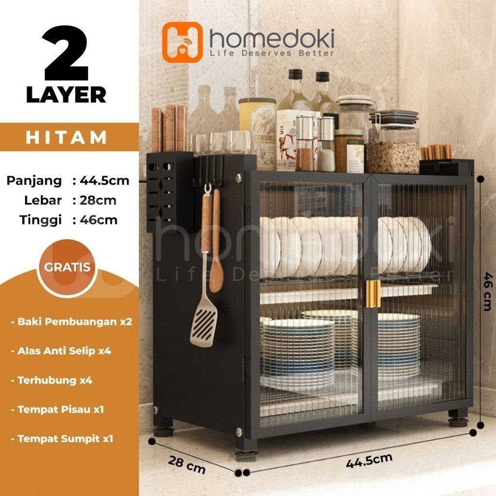 Pekanbaru Homedoki Rak Piring/ Rak Cuci Piring/ Peralatan Dapur/ Rak Pengering/ Rak Dapur
