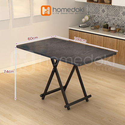 Pekanbaru Homedoki Meja Makan Lipat/Meja Makan/Meja Lipat/Meja Makan Serbaguna/Meja Makan Portable