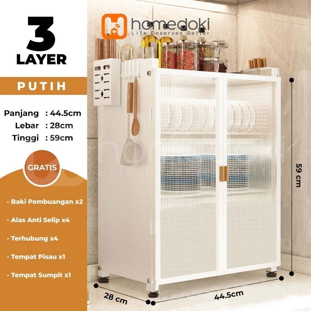 Pekanbaru Homedoki Rak Piring/ Rak Cuci Piring/ Peralatan Dapur/ Rak Pengering/ Rak Dapur
