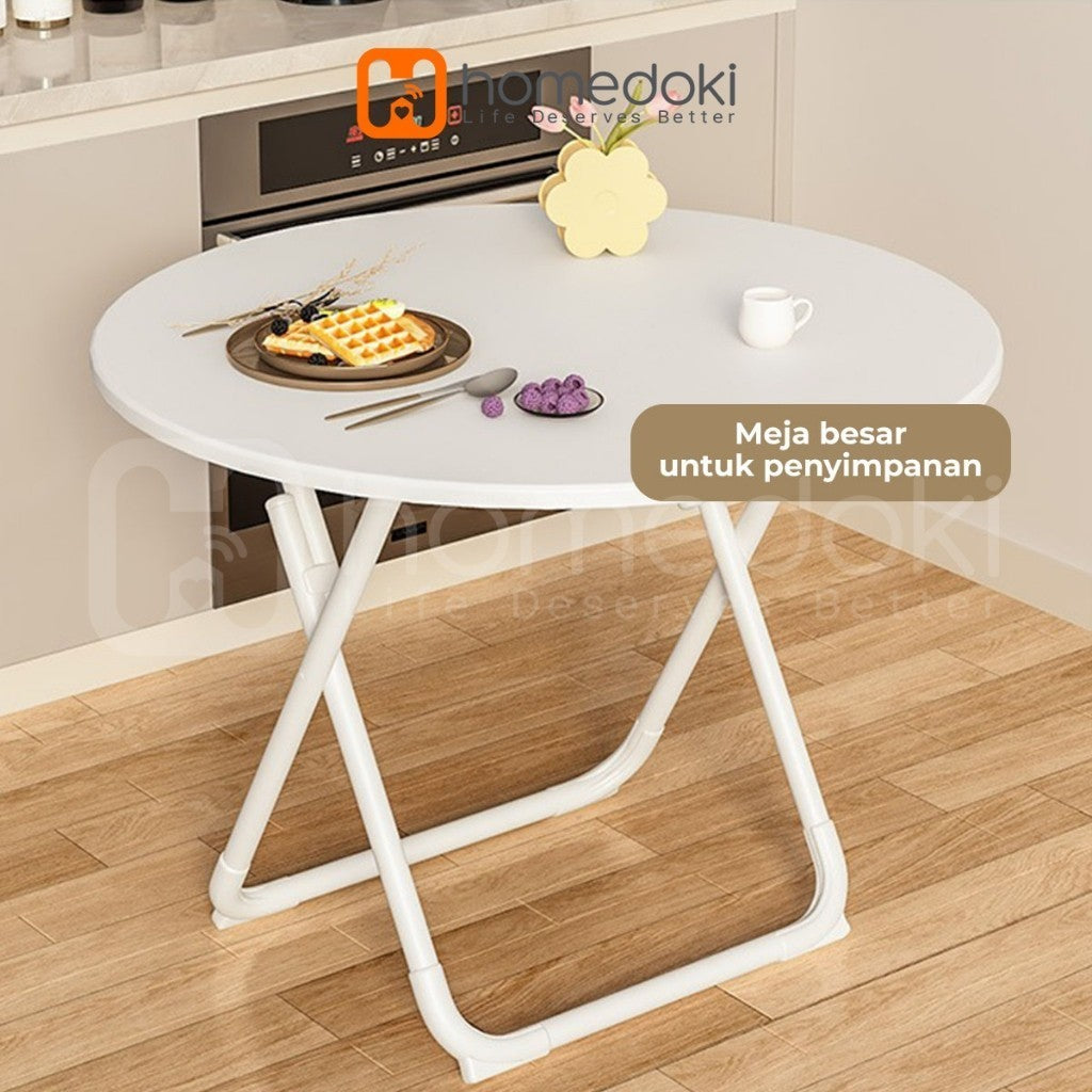 Pekanbaru Homedoki Meja Makan Lipat/Meja Makan/Meja Lipat/Meja Makan Serbaguna/Meja Makan Portable