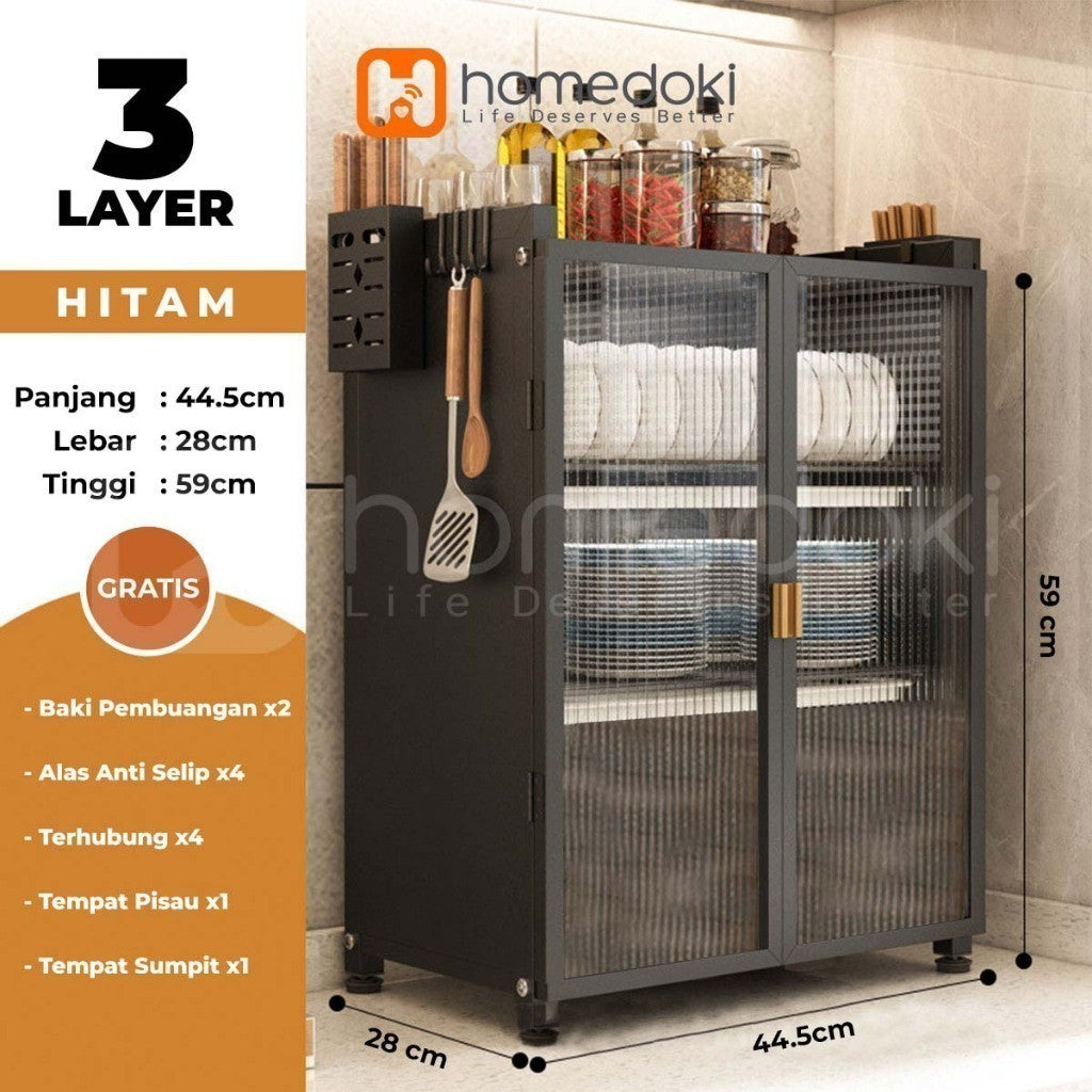 Pekanbaru Homedoki Rak Piring/ Rak Cuci Piring/ Peralatan Dapur/ Rak Pengering/ Rak Dapur