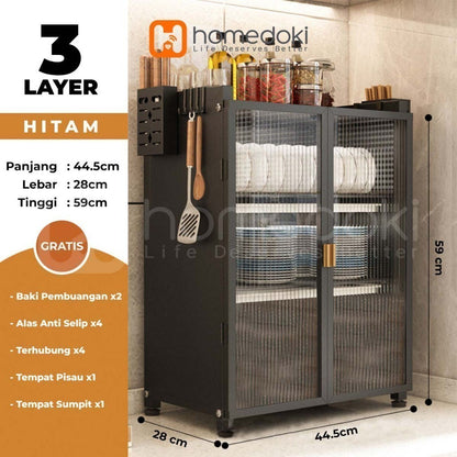 Pekanbaru Homedoki Rak Piring/ Rak Cuci Piring/ Peralatan Dapur/ Rak Pengering/ Rak Dapur