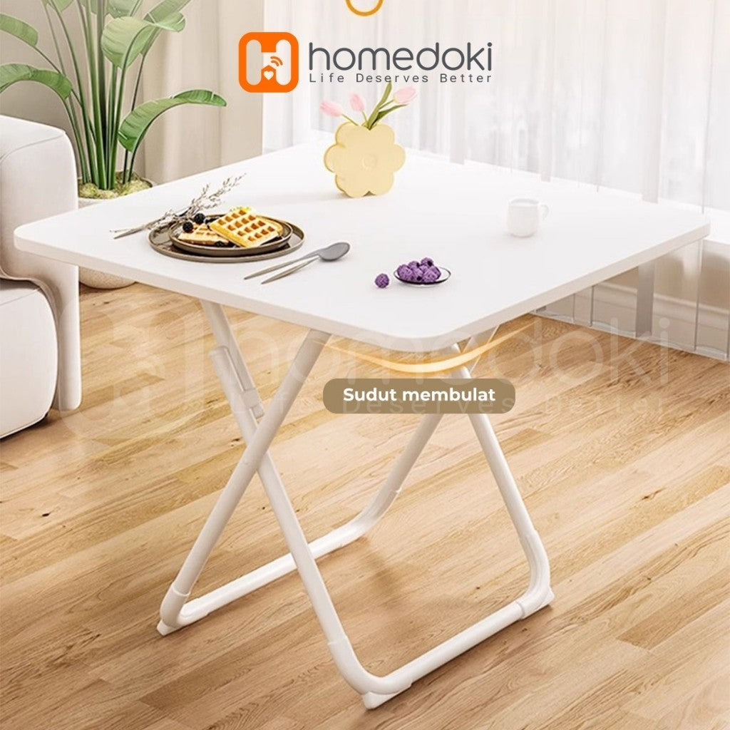 Pekanbaru Homedoki Meja Makan Lipat/Meja Makan/Meja Lipat/Meja Makan Serbaguna/Meja Makan Portable