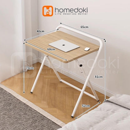 Pekanbaru Homedoki Meja Lipat Portable/Meja Belajar Lipat/ Meja Kerja/Meja Kantor/ Meja Laptop